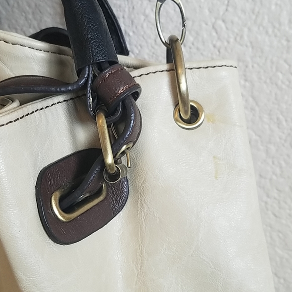 Beige Shoulder Satchel Bag - Picture 5 of 6